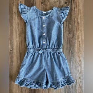 Denim Blue Kids Romper